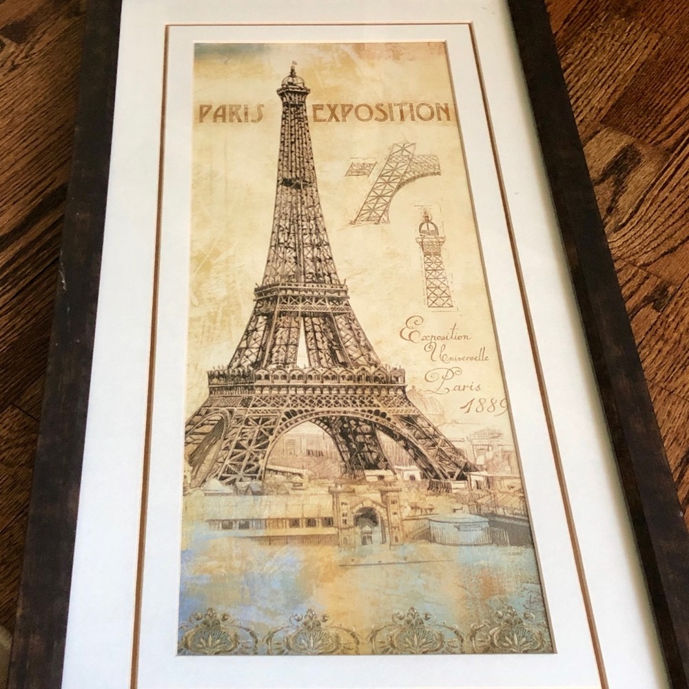 Framed Paris Exposition Print GORGEOUS